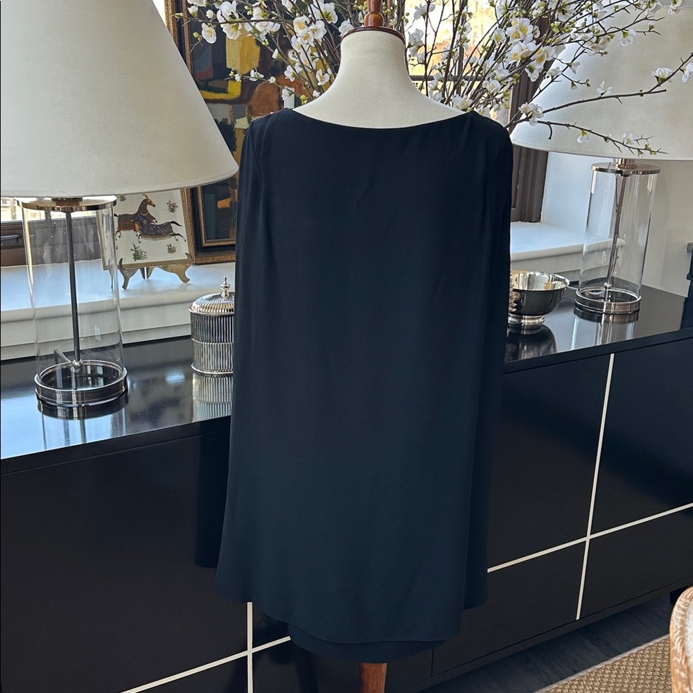 Ralph Lauren Vintage Black Label Sleeveless Cape Dress Size 6 - Picture 3 of 8